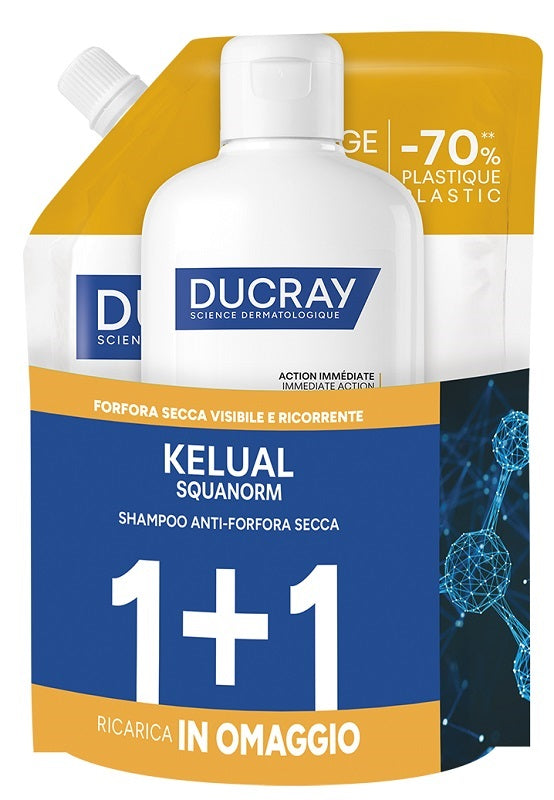 Kelual Squanorm Kit Forfora Secca 400 Ml 1+1 Ricarica In Omaggio - Lovesano