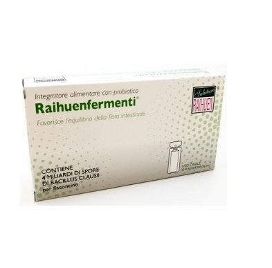Raihuen Raihuenfermenti Probiotici Di Bacillus Clausii 20 Fiale Monodose Da 5 Ml - Lovesano