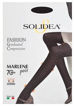 Marlene Pois 70 Collant Opaco Fantasia Nero 4xll - Lovesano