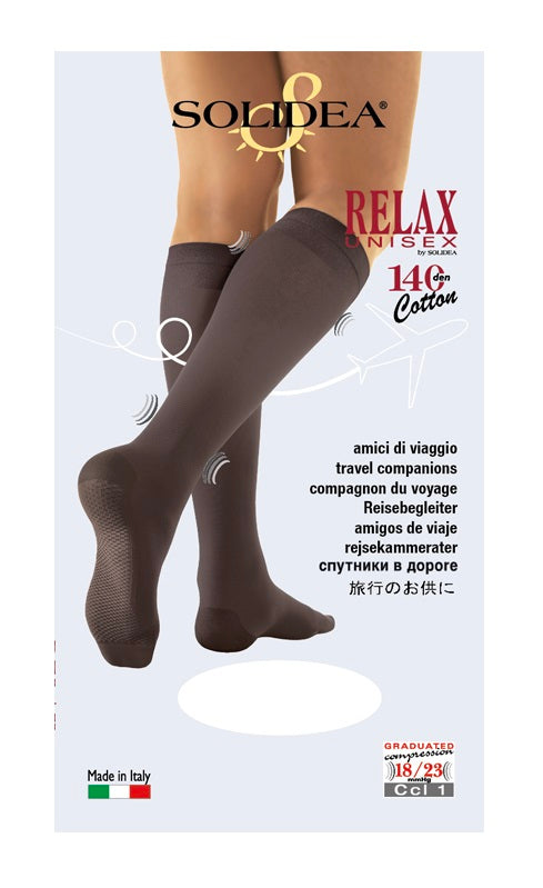Relax Unisex 140 Gambaletto Cotton Nero 5 Xxl