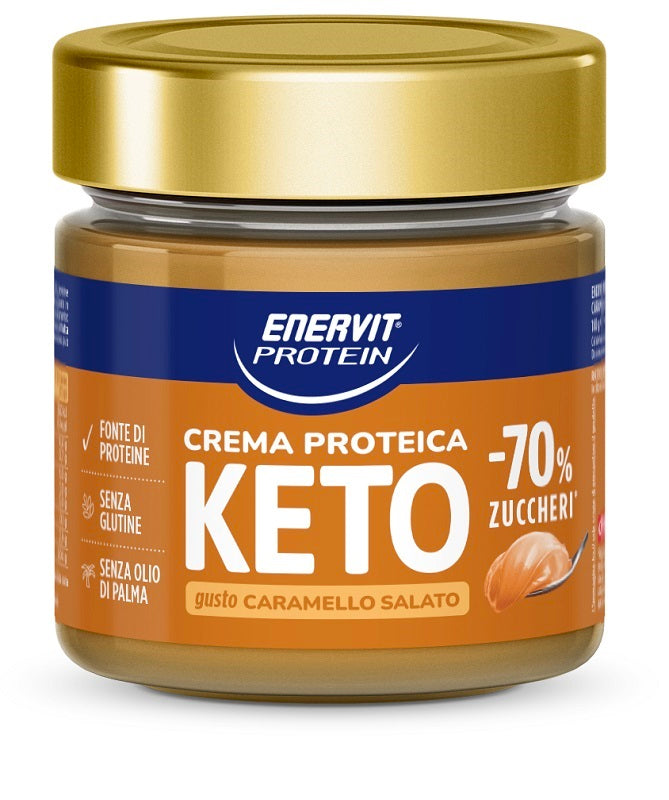 Enervit Protein Crema Keto Caramello Salato 180 G - Lovesano