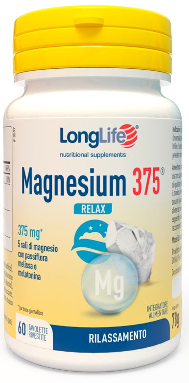 Longlife Magnesium 375 Relax 60 Tavolette - Lovesano