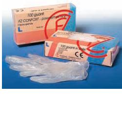 Guanto In Vinile Confort Misura Large Antiaderente Biocompatibile Utilizzabile Anche A Contatto Con Sostanze Alimentari 100 Pezzi - Lovesano