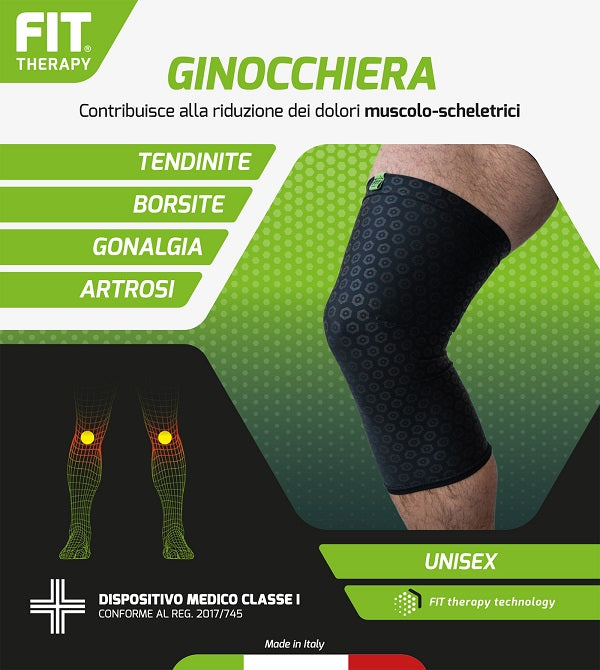 Ginocchiera Fit Therapy Nero L - Lovesano