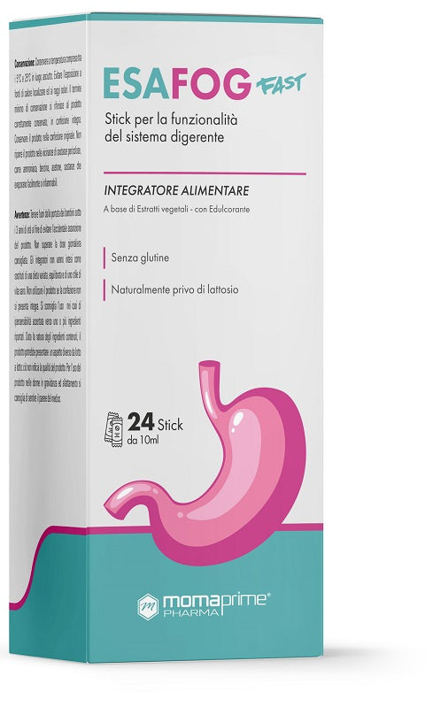 Esafog Fast 24 Stickpack Da 10 Ml Senza Glutine Naturalmente Privo Di Lattosio