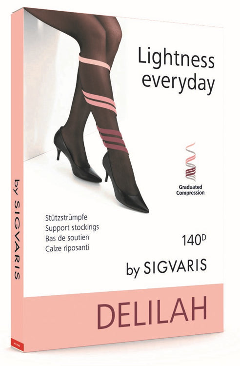Sigvaris Delilah 140 Denari Mesh Collant Nero 4 - Lovesano