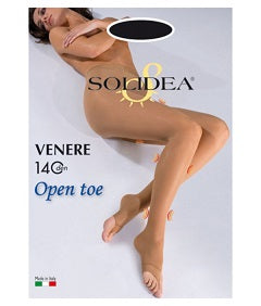 Venere 140 Open Toe Collant Nero 4-l - Lovesano