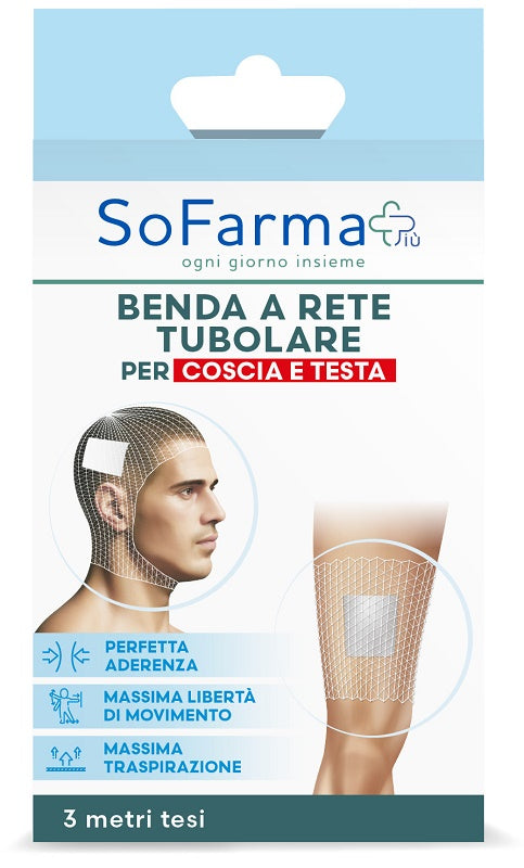 Benda A Rete Tubolare Sofarmapiu' Per Coscia E Testa 3 Metri Tesi - Lovesano