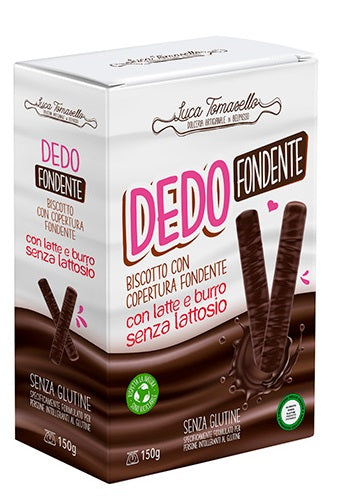 Dedo Fondente Biscotto Copertura Fondente 150 G - Lovesano