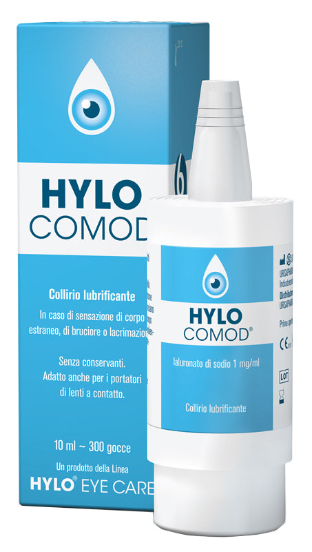 Hylo-comod Gocce Oculari Ialuronato Di Sodio 0,1% Flaconcino 10 Ml - Lovesano