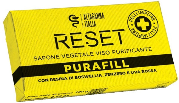 Purafill Reset Sapone Vegetale Purificante Viso Pelli Impure 100 G - Lovesano