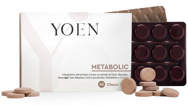 Yoen Metabolic 45 Compresse Masticabili Con Edulcoranti Senza Glutine E Lattosio