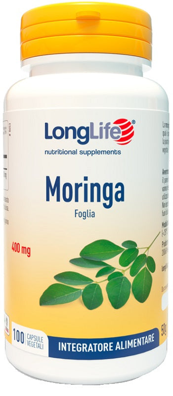 Longlife Moringa 400mg 100 Capsule - Lovesano