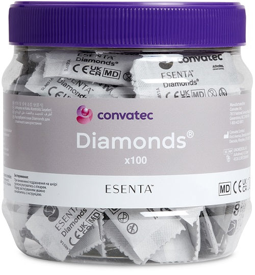 Bustine Gelificanti Antiodore Per Stomia Esenta Diamonds 100 Pezzi - Lovesano