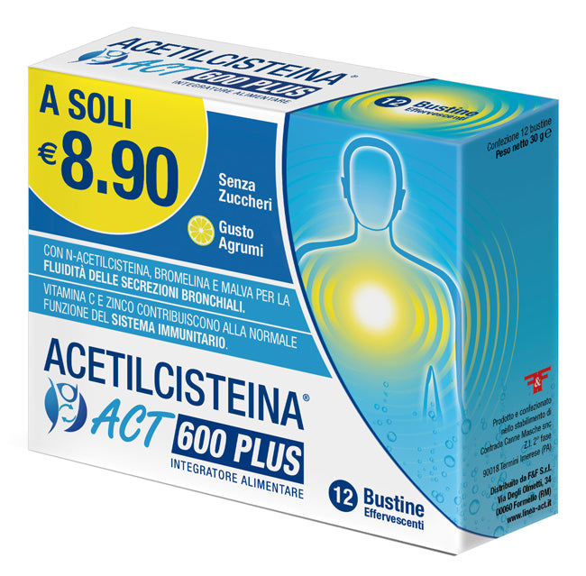 ACETILCISTEINA ACT 600 PLUS12B - Lovesano