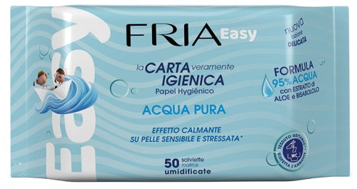 Fria Easy Carta Igienica Acqua Pura Effetto Calmante 50 Salviette - Lovesano