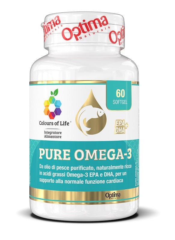 Colours Of Life Pure Omega 3 60 Capsule 1373,7 Mg Senza Glutine Senza Lattosio