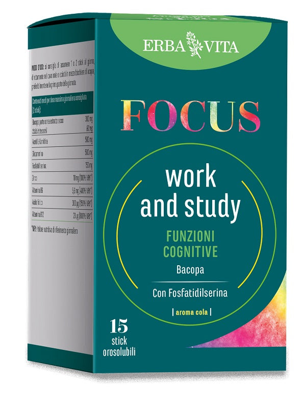 Focus Work And Study 15 Stick Orosolubili Da 3 G - Lovesano