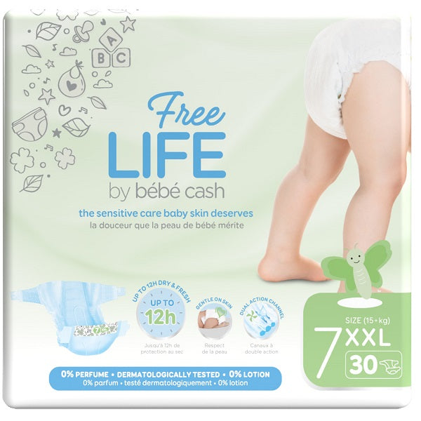 Freelife By Bebecash Xxl Taglia 7 15 Kg+ 30 Pezzi - Lovesano