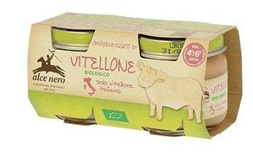 ALCE NERO Omo Vitello Bio 2x80g - Lovesano