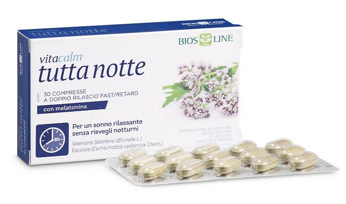 VITACALM TUTTA NOTTE MEL 30CPR - Lovesano