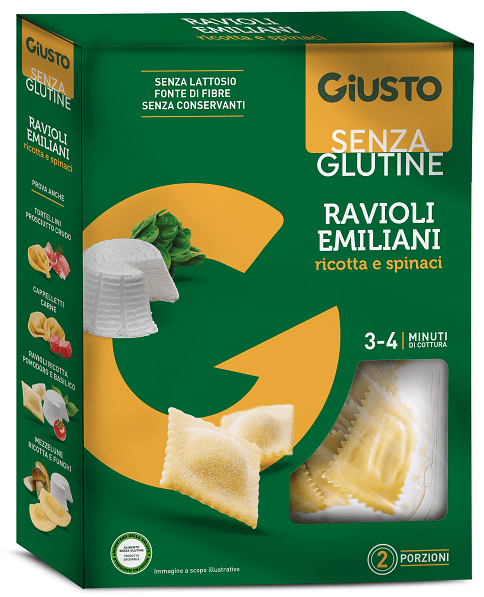 GIUSTO S/G RAVIOLI RICOTTA/SPI - Lovesano