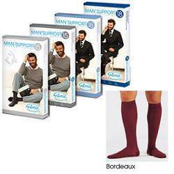 GLORIA MAN 15 Gambaletto Cot.5 Bordeaux - Lovesano