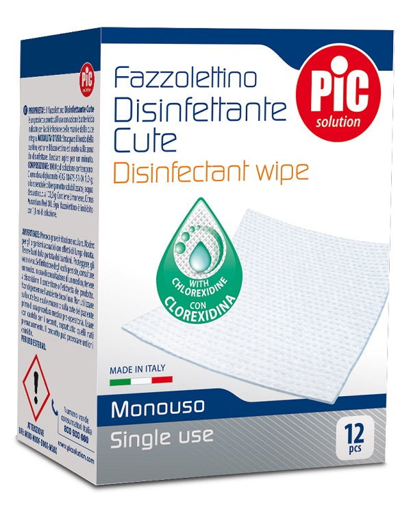 Pic Solution Fazzolettino Disinfettante Cute 12 Pezzi - Lovesano 