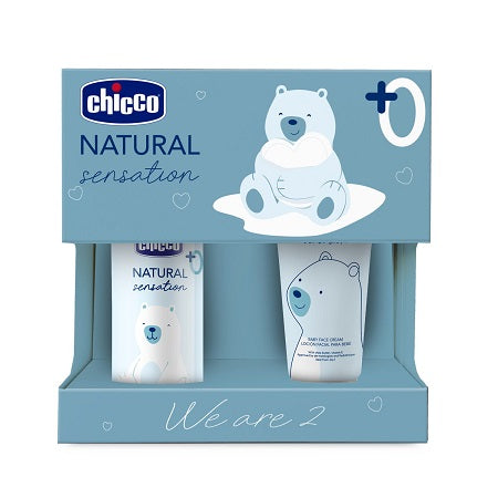 Chicco Natural Sensation Set Olio Crema Viso - Lovesano 