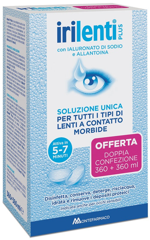 Soluzione Unica Per Lenti A Contatto Irilenti 2 Pezzi Da 360 Ml - Lovesano 