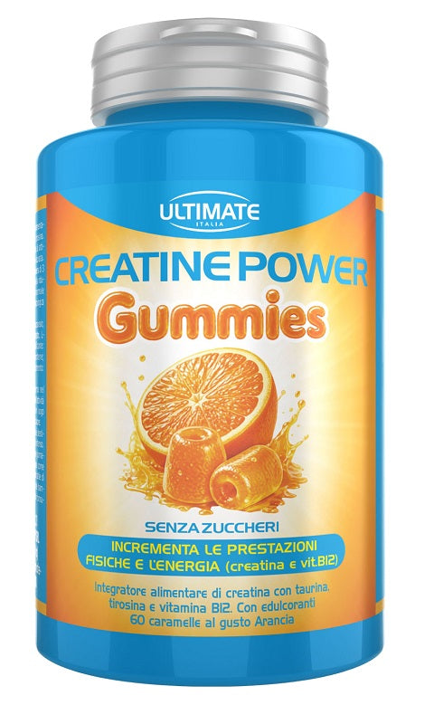 Ultimate Creatine Power Arancia 60 Caramelle Gommose Senza Zuccheri E Glutine - Lovesano 