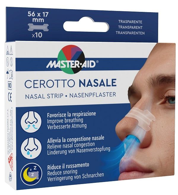 Cerotto Nasale Master-aid 56x17mm 10 Pezzi - Lovesano 