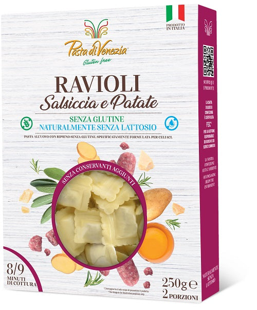 Pasta Di Venezia Ravioli Salsiccia Patate Senza Glutine Stab 250 G - Lovesano 