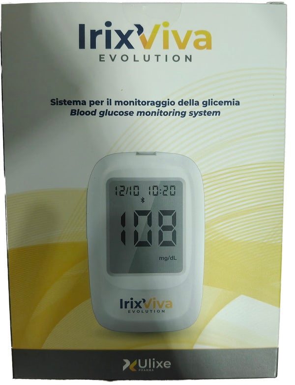Glucometro Irix Viva Evolution + 10 Strisce Reattive + 10 Lancette + Soluzione + Pungidito - Lovesano 