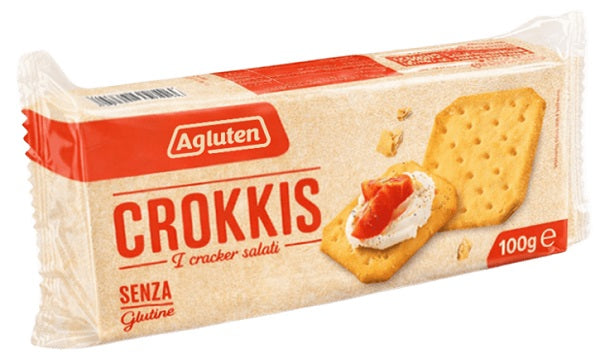 Agluten Crokkis Cracker Salati 100 G - Lovesano 