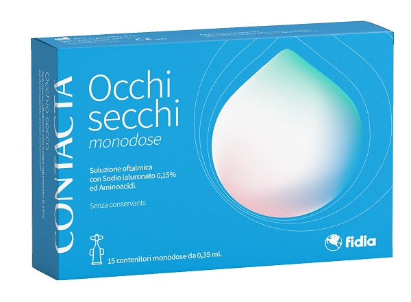 Contacta Occhi Secchi Monodose 15 Contenitori Monodose Da 0,35 Ml - Lovesano 