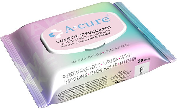 A+cure Salvietta Struccante Waterproof 20 Pezzi Pop-up - Lovesano 
