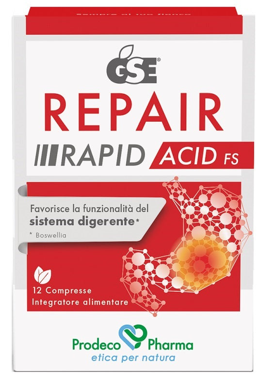 Gse Repair Rapid Acid Fs 12 Compresse - Lovesano 
