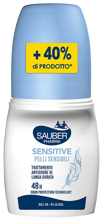 Sauber Deo 48h Sensitive Pelli Sensibili Roll On 70 Ml
