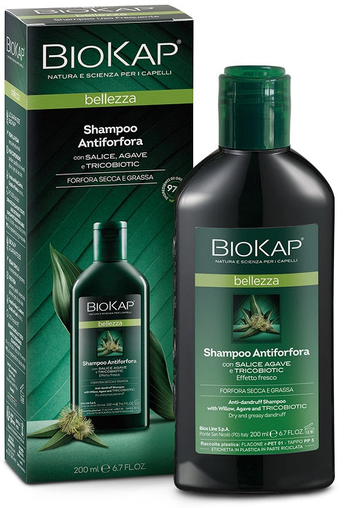 Biokap Bellezza Shampoo Antiforfora Con Tricobiotic 200 Ml - Lovesano 