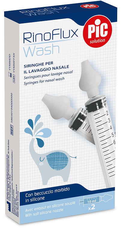 Rinoflux Wash Siringhe Lavaggio Nasale 2 Pezzi - Lovesano 
