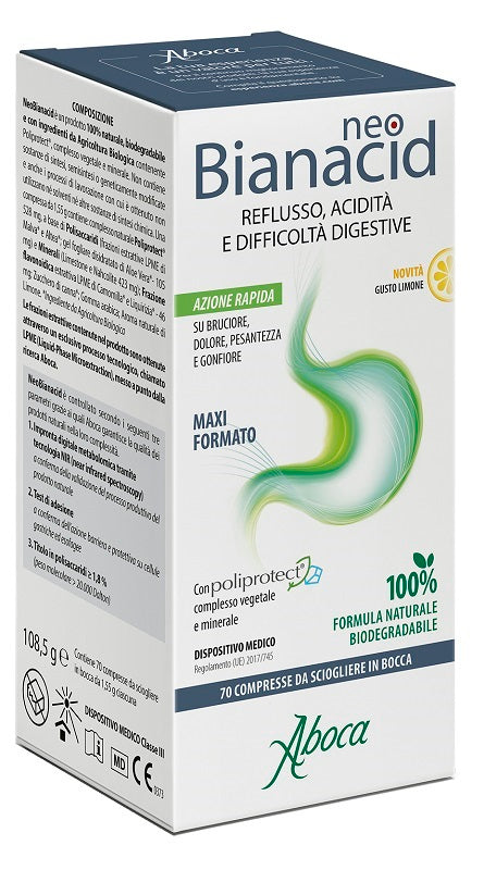 Neobianacid 70 Compresse Limone - Lovesano 