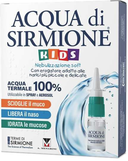Acqua Di Sirmione Kids Nebulizzazione Soft Acqua Termale 100% 6 Flaconcini Pluridose X 15 Ml - Lovesano 