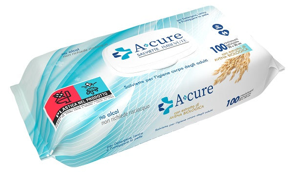 A+cure Igiene Corpo Salviette Imbevute 100 Pezzi - Lovesano 