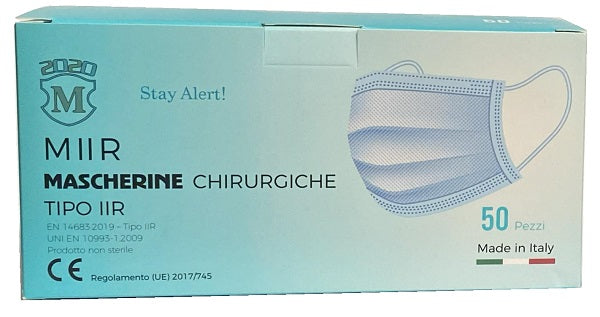 Miir Mascherina Chirurgica Azzurra 50 Pezzi - Lovesano 