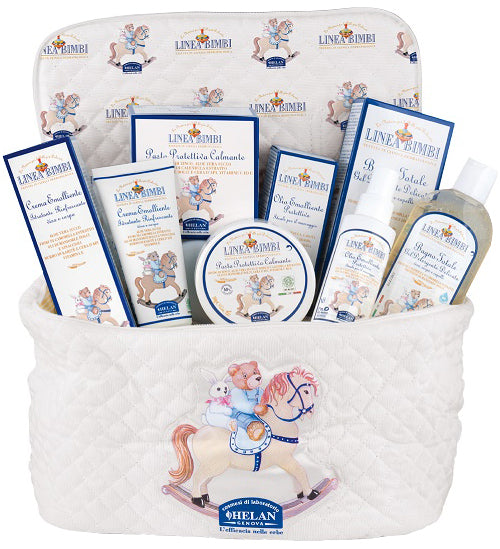 Bimbi Kit Beauty 1 Bagno Totale 250 Ml + 1 Crema Emolliente 100 Ml + 1 Olio Emolliente 100 Ml + 1 Pasta Protettiva Calmante 100 G - Lovesano 