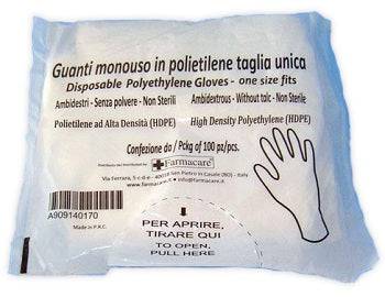 FARMACARE Guanti Monouso PVC 100pz - Lovesano 