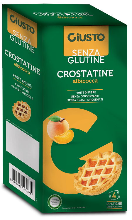GIUSTO S/G Crostatina Albicocca 4x45g - Lovesano 