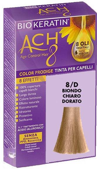 BIOKERATIN ACH8 Tintura 8/D Biondo Chiaro Dorato - Lovesano 