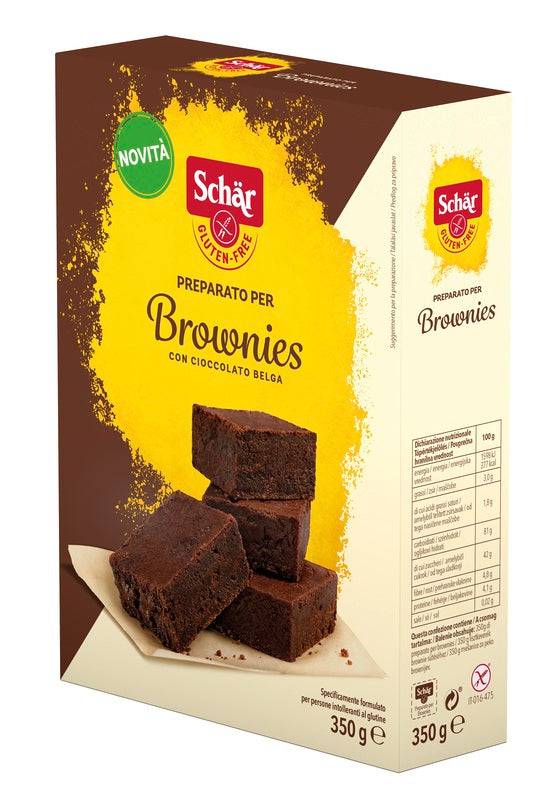 SCHAR PREPARATO BROWNIES 350G - Lovesano 